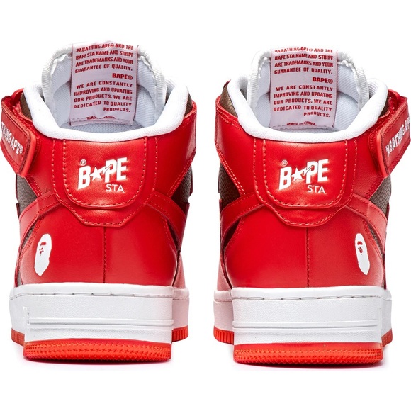 BAPE STA MID #2 MENS RED - Picture 7 of 9